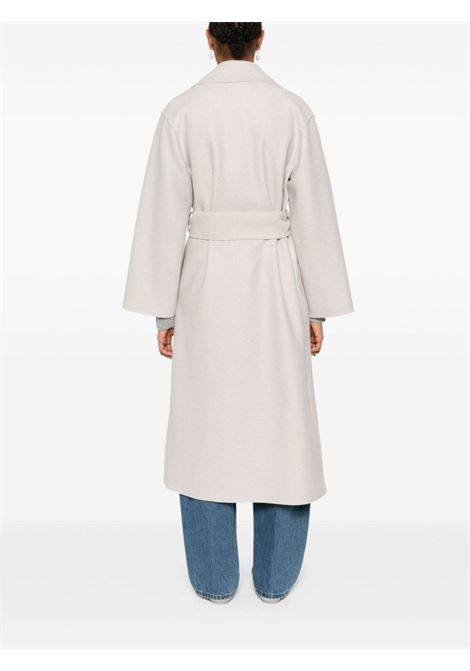 Almond white belted virgin wool coat Harris wharf london - women HARRIS WHARF LONDON | A1425MLK120